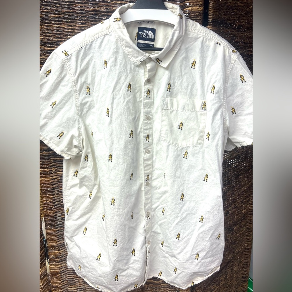 The North Face- Mens Baytrail Jacquard Button Up Shirt, Size: XXL, Pre- Owned